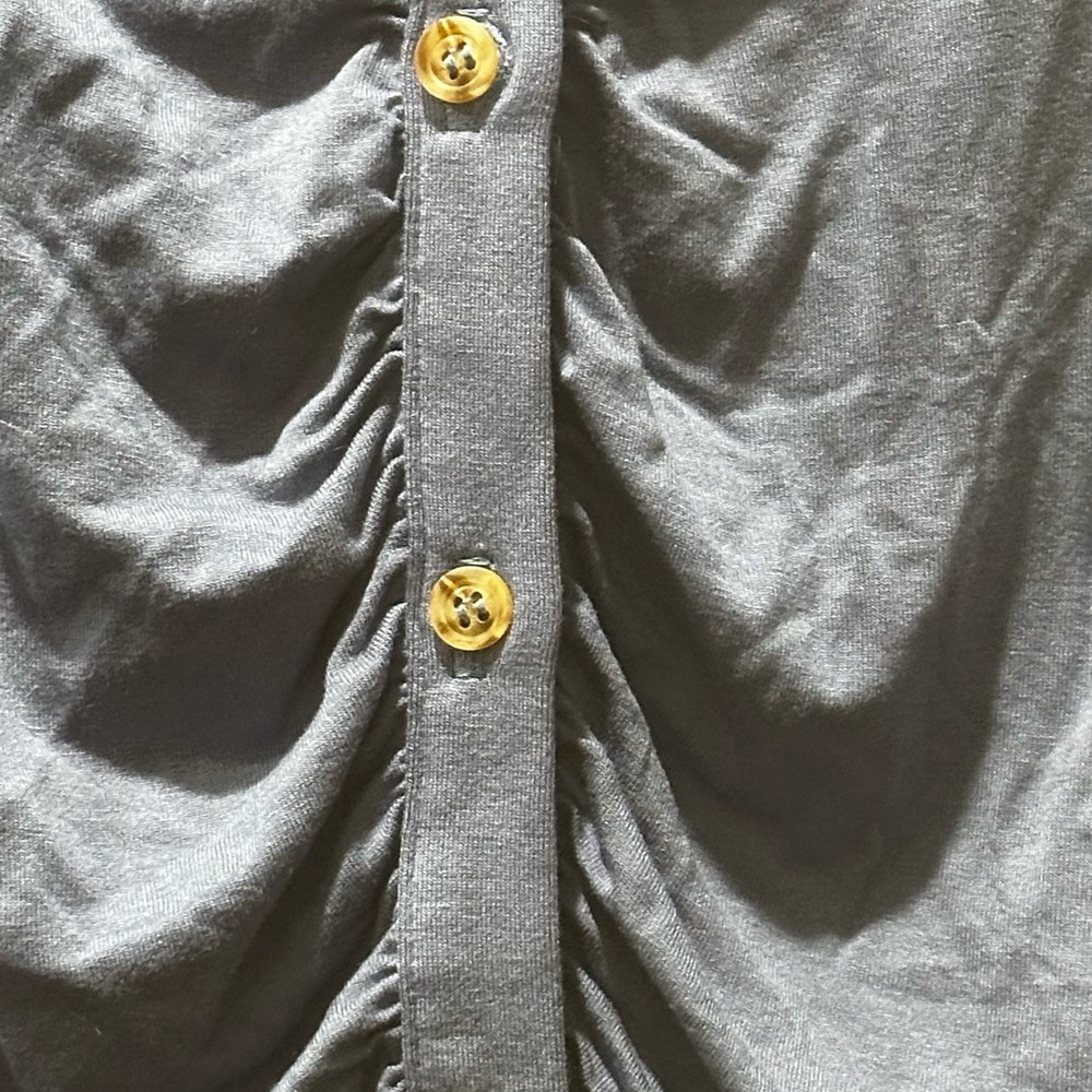 Ruched button down top - Picture 6 of 6